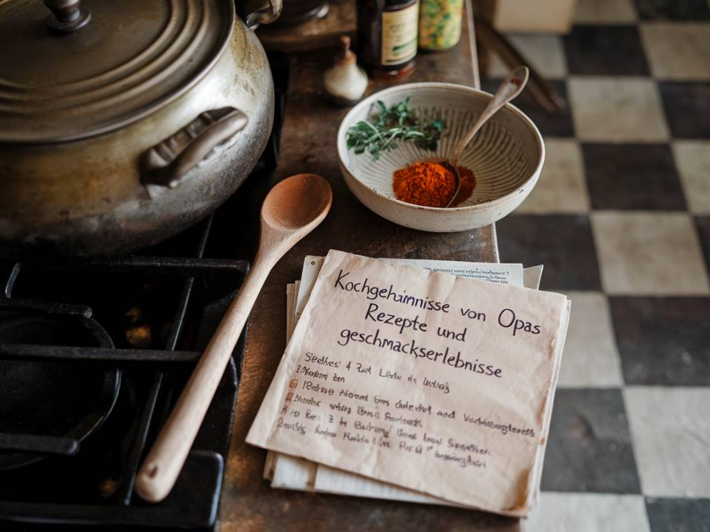 Kochgeheimnisse von opa: rezepte und geschmackserlebnisse
